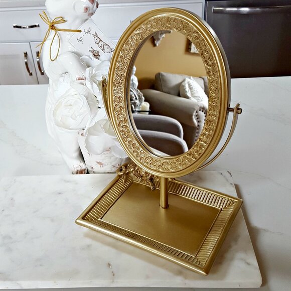NEW! EXQUISITE LEOPARD Adjustable VANITY MIRROR - Picture 1 of 6